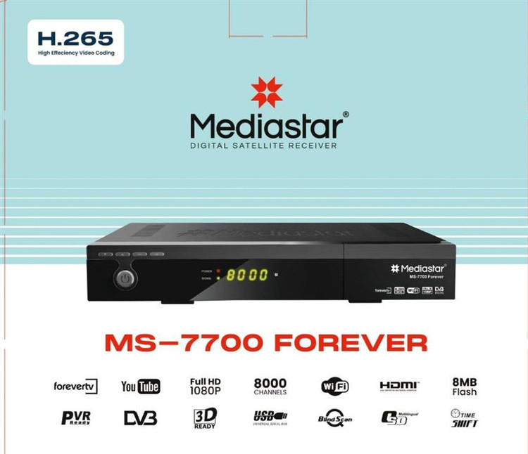 گیرنده دیجیتال میدیا استار ms 7700 ورژن جدید